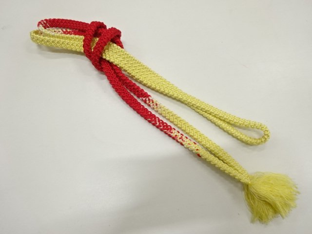 JAPANESE KIMONO / HAND-TIED OBIJIME